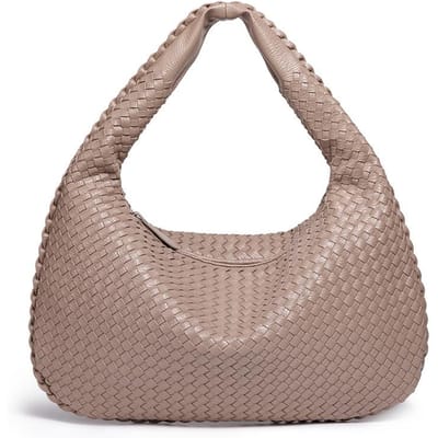 Nieuwe Grote Capaciteit Dames Schoudertas Retro Eenvoudige Handtas Handgemaakte Mode Onderarmtas 47*2*32*21cm gray