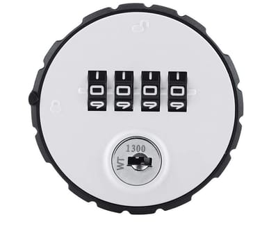 Dailygoods- Cam Lock 4 Cijfercombinatie - Digitale Zinklegering - Codeslot Buitendeur - Veilig Slot - Inbouwdikte 20 mm - Geschikt voor Kasten