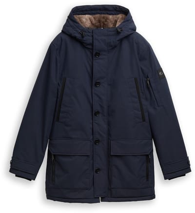Tom Tailor - Parka met waterafstotende functie - Maat XXL - sky captain blue