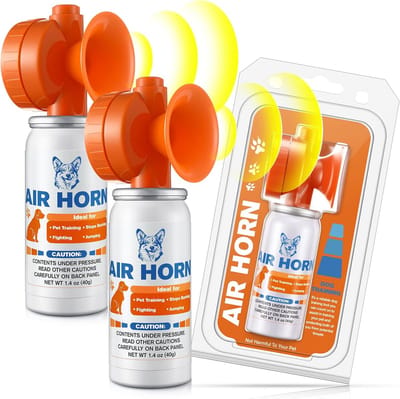 Luid Alarm - Dierenverjager - Honden Afschrikken - 120 dB Geluidsniveau - 40g Inhoud - Oranje Blauw