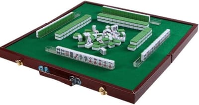Opvouwbare Mahjong Set - Traditioneel Spel - Reizen en Bijeenkomsten - Lichtgewicht Melamine - 24 mm Tegels - Niet gespecificeerd