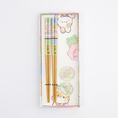 Tokyo Design Studio – Eetstokjes Set – Kawaii Dieren – 2 Paar
