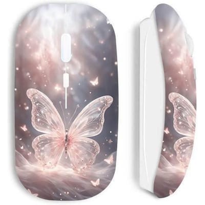 Souris sans fil - Maniacase - Beautiful butterfly - Blanc - Design - Ergonomie