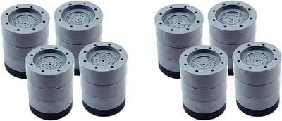 Wasmachine Verhogers - Stille Pads - Apparaat Stabiliseren - Trillingen Dempend - 8 Stuks 8.5 cm - Grijs