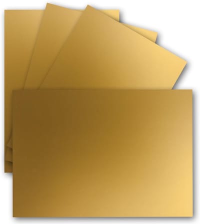 50 enkele kaarten A6 240 g/m² goud metallic voor knutselen