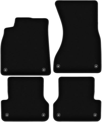 BASIC zwarte veloursmatten voor: Audi A6 C7 sedan, stationwagen, avant (2011-2017)