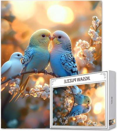 Vogelpuzzel 1000 stukjes - Dierenpuzzel Volwassenen - Ontspanning en Gezelligheid - Uniek Gesneden Stukjes - 75x50cm - Multicolor