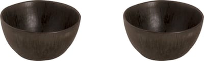 Palmer - Tama - Schaal - Kom - 2 stuks - 80 cl - ø 15 cm - Zwart/Blauw - Stoneware - Bordenset