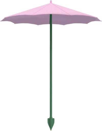 Mini Plantenscherm - Tuin Parasol - Planten Beschermen - Stabiel Grondanker - 34 cm Hoogte - Roze