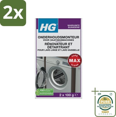 HG Onderhoudsmonteur Voor (Vaat)Wasmachines 200 ml - Voordeelverpakking - 2 stuks - Kalk verwijderaar - Vuil verwijderen