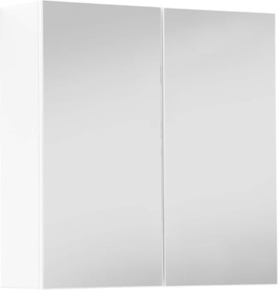 mokebo Spiegelkast badkamer 'Die Badenixe' (71x70x23 cm) Wandkast met spiegel van hout in Wit
