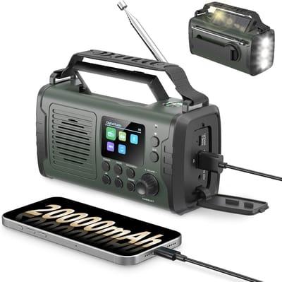 Noodradio - Noodpakket Oorlog - Draagbare Radio - Powerbank Zonneenergie - Transistor Radio