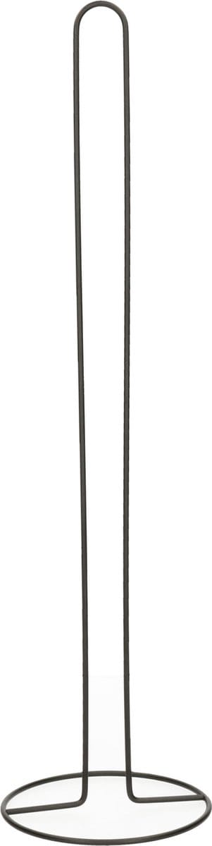 MSV Wc/toiletrolhouder reservoir - kunststof - zwart glans - 50 cm - Voor 5 rollen