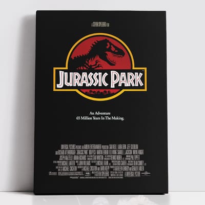 Decorsome x Jurassic Classic Poster Rectangular Canvas - 12x18 inch