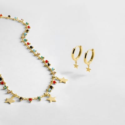Luxereeks in 925 sterlingzilver afgewerkt met 18K geelgoud.