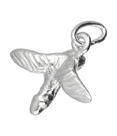 Zilveren Penis met vleugels klein kettinghanger