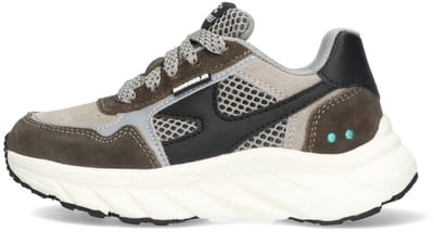 BunniesJR 225840-488 Jongens Lage Sneakers - Grijs - Leer - Veters