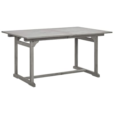 vidaXL - Tuintafel - (150-200)x100x75 - cm - massief - acaciahout