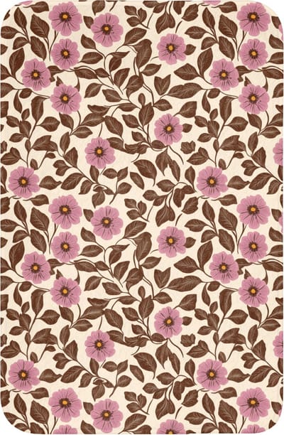WC mat 40x60 cm - Antislip - Bloemen - Bladeren - Kleurrijk - Toiletmat - Vloermat - Douchemat - Toilet tapijt - Toiletmatten