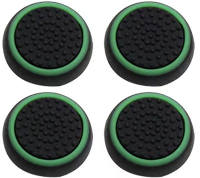 Thump grips geschikt voor XBOX/PS4/PS3 - Thumb Grips - Gripjes - 4 stuks - Zwart/groen - Accessoires geschikt voor PS4/PS5/XBOX - Universeel - CHPN