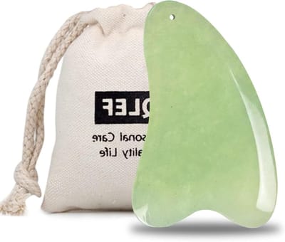 Handgemaakte Jade Gua Sha Scraping Massage Tool voor Gezichtsmassage, Acupunctuur en Triggerpointbehandeling