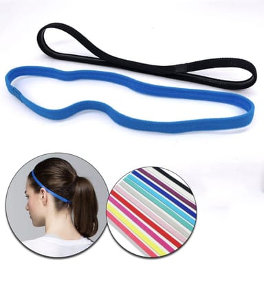 Hiden - Elastische Sport Hoofdband - Ademend - Comfortabel - Fitness - Unisex - Zwart
