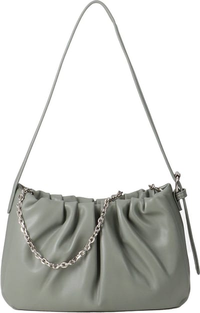 SEIDENFELT MANUFAKTUR Schoudertas Auri Crossbody Smoke Green Kaki