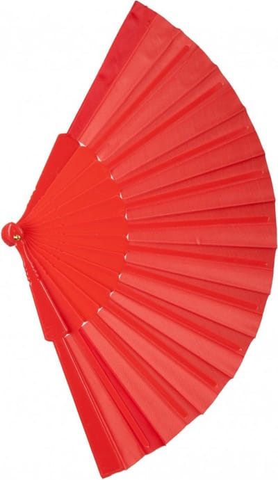 Waaier - Rood - Verkleedaccessoire - Spaans - Festival - Een Stuk