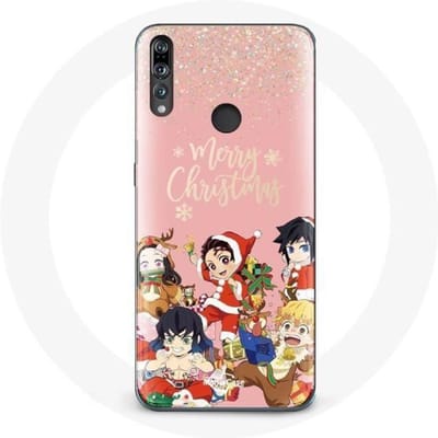 Coque pour Huawei P30 Lite Demon slayer merry christmas affiche Anime Manga