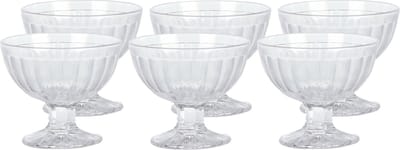 Excellent Houseware IJcoupes/ijs serveer schaaltjes - set 6x stuks - glas - 200 ml