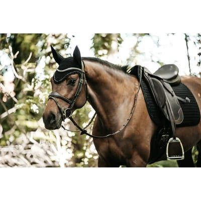 Kentucky Horsewear - Zadeldoek Pearls dressuur zwart