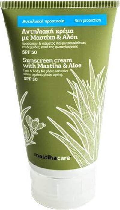 Zonnebrand crème met mastiek & aloë SPF50