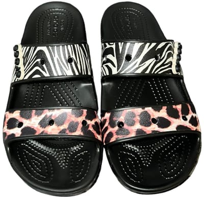 Crocs Classic Animal Remix Sandalen Zwart/Multi Maat 36/37 US M4/W6
