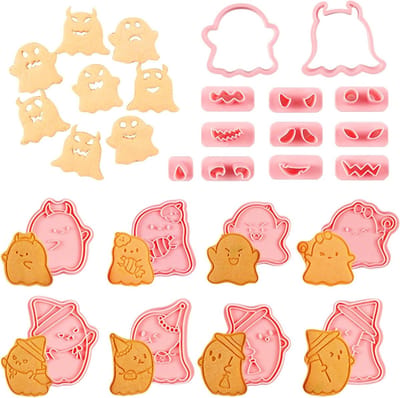 20 Stuks Halloween Koekjesuitsteekvormen voor DIY Koekjes en Taartdecoratie, Creatieve Bakaccessoires voor Feestelijke Gelegenheden