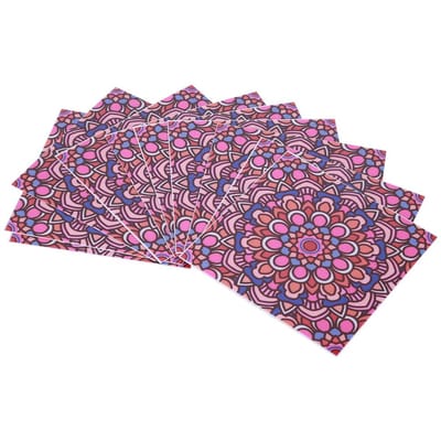 Lot de 10 Autocollants Imperméables Antidérapants pour Carrelage de Sol et Mural de Cuisine et Salle de Bain Décoration 10x10cm