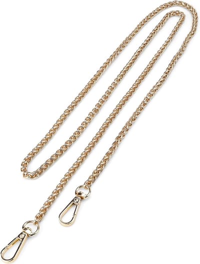 LIXIN Tas Riem Chain - 130cm - Goudkleur - Tashengsel - Schouderriem - Losse Ketting Tas - Los Hengsel - Bag Chain - Purse Chain Strap - Tas accessories