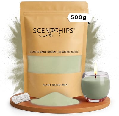 Scentchips Kaarsenzand - Zand voor Kaarsen - Kaarsen Decoratie - Kaarsen Vulling - Kaarsen Accessoires 250 gram