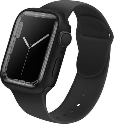 Uniq Legion Apple Watch Case met Gehard glazen screenprotector voor de Apple Watch 7-9 - 45 mm - Midnight Black