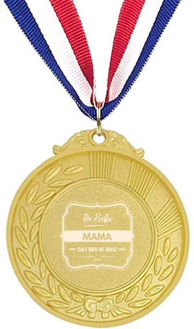 Akyol - de beste mama dat ben ik dus medaille goudkleuring - Mama - familie - cadeau