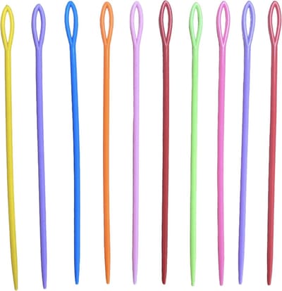 Bijoux by Ive - 10 plastic naalden van circa 15 cm groot in verschillende kleuren