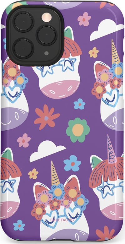 Casetastic Hoesje Geschikt voor Apple iPhone 11 Pro - Stijlvolle Beschermende Duo-layer Case - Eenhoorn Magie