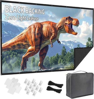 Draagbaar 72 Inch Projectiescherm Opvouwbaar voor Thuisbioscoop