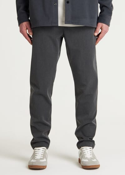 CHASIN' Heren Chino - Stone Dual - Donkergrijs