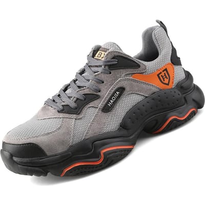 Lichtgewicht heren werkveiligheidsschoenen stalen neus veiligheidslaarzen anti-smash werk sneakers heren onverwoestbare veiligheidslaarzen 40 grijze kleur