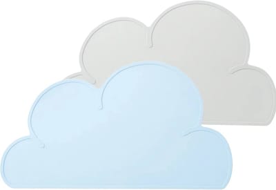 2 stuks silicone placemats voor kinderen, antislip, afwasbaar en veilig