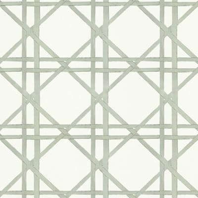Behang Bamboo braided trellis groen