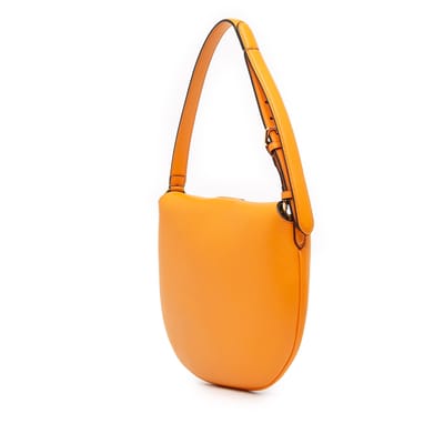 Gebruikte Kleine Leren Croissant Hobo Bag