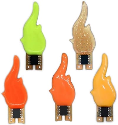 LED Gloeidraad - Kaarslampjes - Decoratie Verlichting - Levenschte Kleurweergave - 10 Stuks - Rood