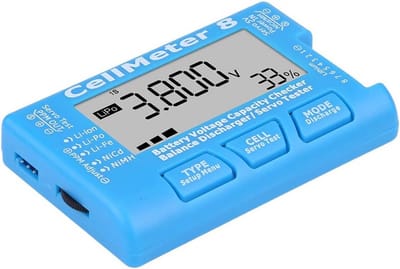 Digitale Batterijcapaciteitsmeter met Spanningscontrole voor LiPo Li-Ion NiMH Accu's LCD