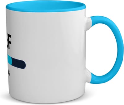 Akyol - neef loading koffiemok - theemok - blauw - Neef - ochtendkoffie laden - verjaardagscadeau - verjaardag - cadeau - cadeautje voor neef - neef artikelen - kado - geschenk - gift - 350 ML inhoud